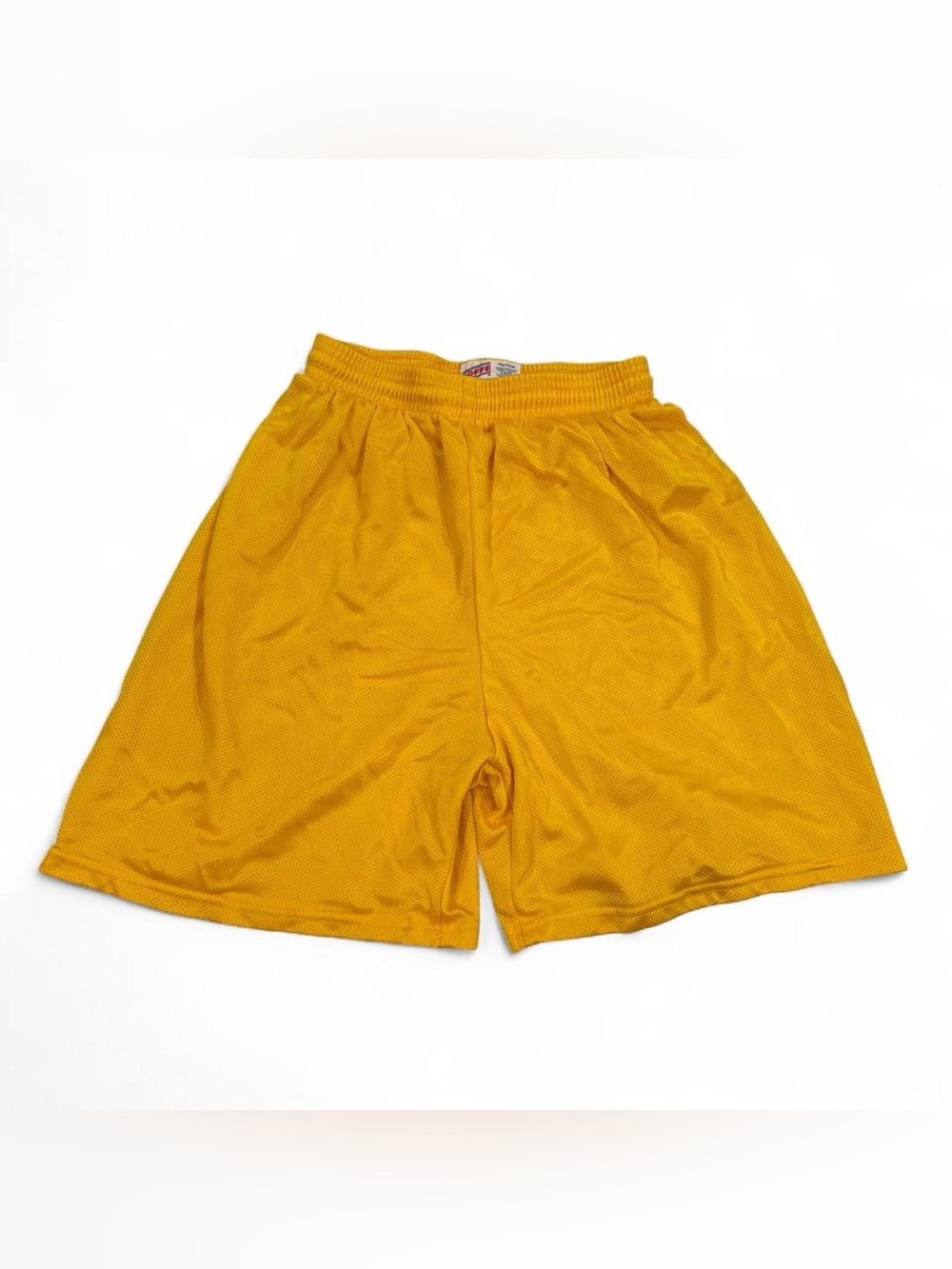 Vintage Soffe yellow mesh basketball shorts